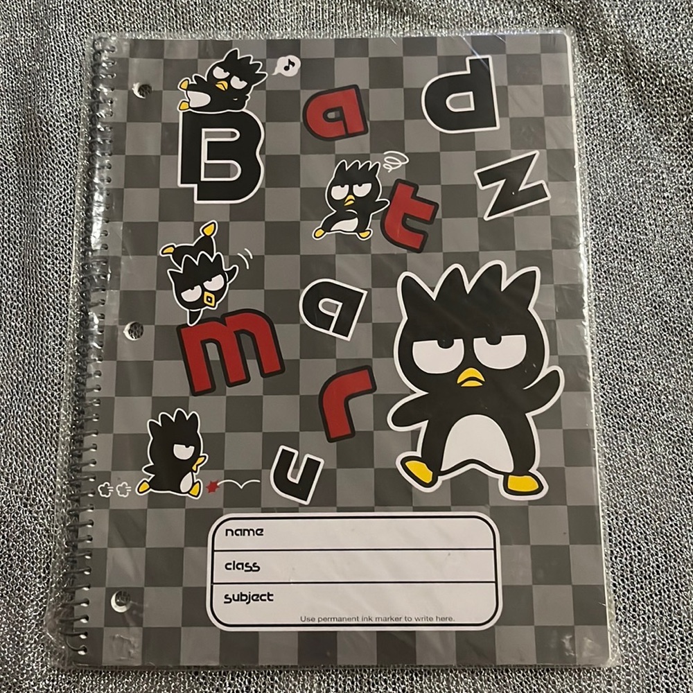 Limited Edition Badtz-Maru Spiral Notebook